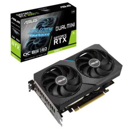 VGA PCIE16 RTX3060TI 8GB GDDR6/DUAL-RTX3060TI-8G-MINI-V2 ASUS, &quot;DUAL-RTX3060TI-8G-MINI-V2&quot;