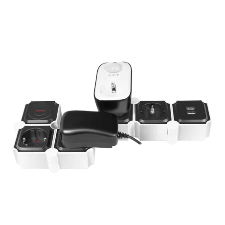 Prelungitor Logilink, Schuko (T), USB x 2, cablu 1.5 m LPS276U