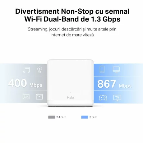 MESH MERCUSYS, wireless, router AC1300, Halo H30G(2-pack)