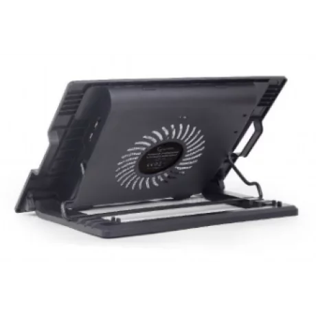 STAND GEMBIRD notebook 17&quot;, sita metal, fan 15cm, 5 pozitii (5/20/30/40/45), LED light, black, &#039;&#039;NBS-1F17T-01&quot;