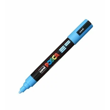 Marker Uni Posca 1.8-2.5Mm PC-5M Albastru Deschis