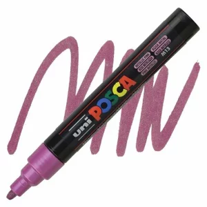 Marker Uni Posca 1.8-2.5Mm PC-5M Roz Metalizat