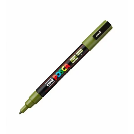 Marker Uni Posca 0.9-1.3Mm PC-3M Verde Kaki