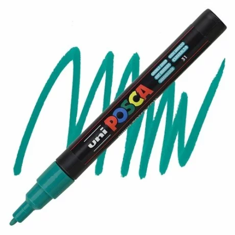 Marker Uni Posca 0.9-1.3Mm PC-3M Verde Smarald
