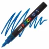 Marker Uni Posca 0.9-1.3Mm PC-3Ml, Albastru Cu Sclipici