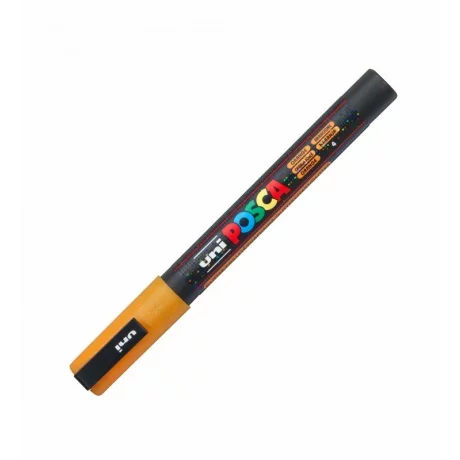 Marker Uni Posca 0.9-1.3Mm PC-3Ml Portocaliu Cu Sclipici