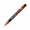 Marker Uni Posca 0.9-1.3Mm PC-3Ml, Rosu Cu Sclipici