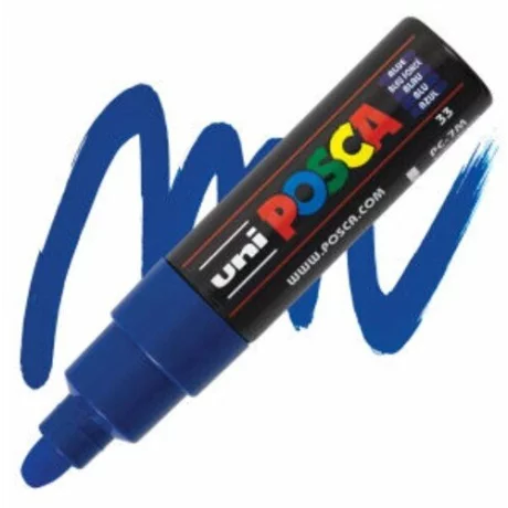 Marker Uni Posca 4.5-5.5Mm PC-7M Albastru