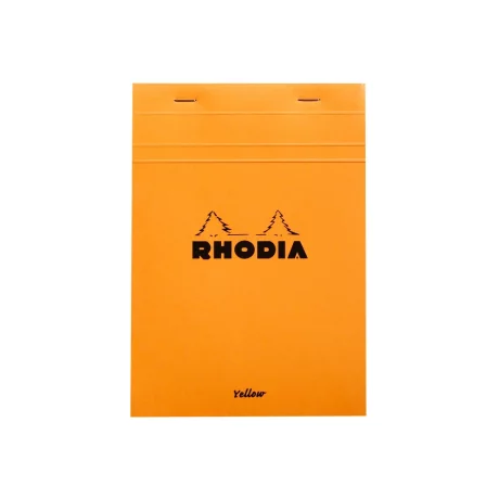 Blocnotes N16 14,8 x 21 cm capsat 80 file galbene Rhodia Orange