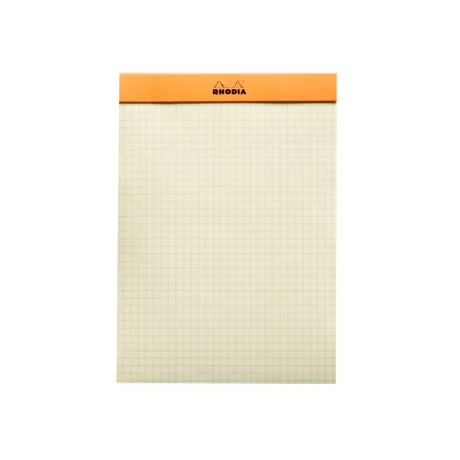 Blocnotes N16 14,8 x 21 cm capsat 80 file galbene Rhodia Orange