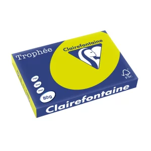Hârtie A3 80 g/mp color intens fluo 500/top Clairefontaine