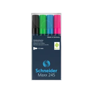 Marker pentru sticlă Schneider Maxx 245 4/set