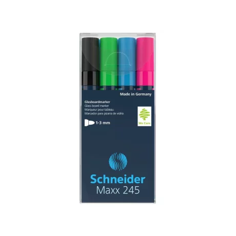 Marker pentru sticlă Schneider Maxx 245 4/set