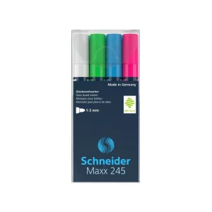 Marker pentru sticlă Schneider Maxx 245 4/set