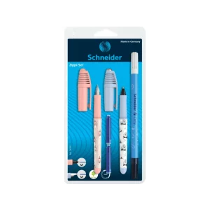 Set stilou roller Schneider Zippi Roz Bleu