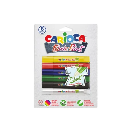 Acuarele Carioca Fabric 6 x 10,5 ml Sleek