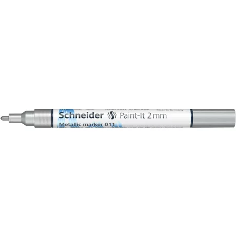 Marker metalic Schneider Paint-It 011 2 mm Argintiu Metalizat