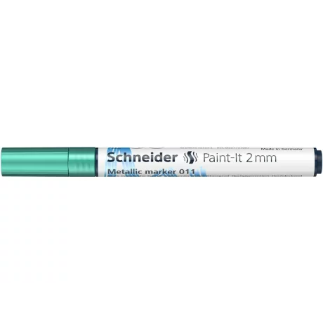 Marker metalic Schneider Paint-It 011 2 mm Verde Metalizat