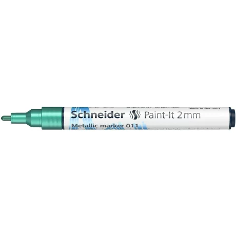Marker metalic Schneider Paint-It 011 2 mm Verde Metalizat