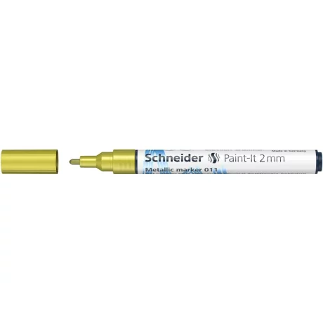 Marker metalic Schneider Paint-It 011 2 mm Galben Metalizat