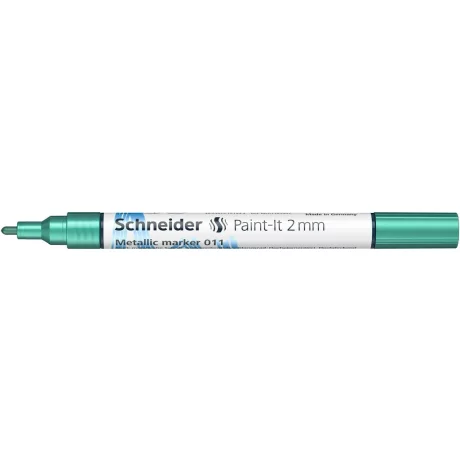 Marker metalic Schneider Paint-It 011 2 mm Verde Metalizat