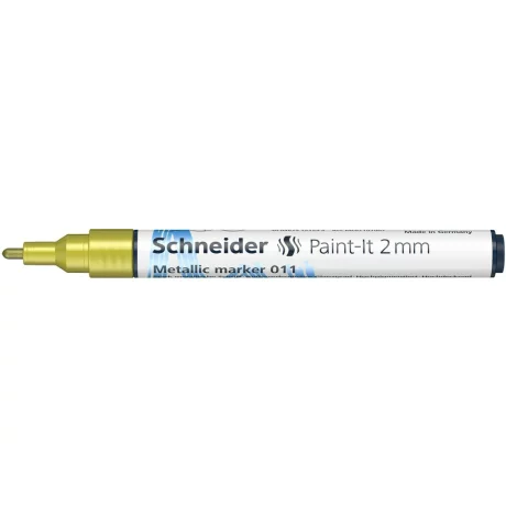 Marker metalic Schneider Paint-It 011 2 mm Galben Metalizat