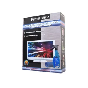 Set spray 500 ml + lavetă microfibră 25 x 25 cm ecran LCD/LED, Favorit