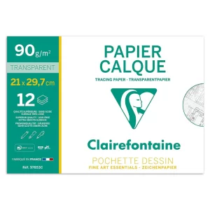 Calc A4, 12 coli/plic, Clairefontaine