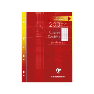 Coli albe duble A4 multiperforate, metric, 100 file, Clairefontaine