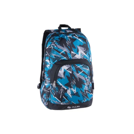 Ghiozdan Pulse, neechipat, Solo Blue Storm, dimensiune 44x29x18cm, Albastru