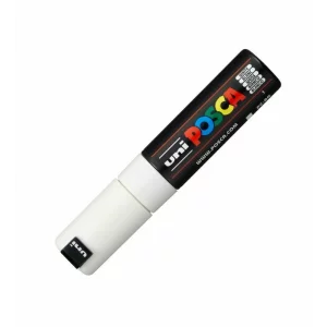 Marker Uni Posca Pc-8k 8mm Alb