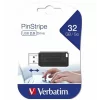 Memorie USB VERBATIM 32GB USB 2.0 PINSTRIPE BLACK 49064