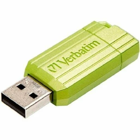 Memorie USB VERBATIM PINSTRIPE 64GB USB2.0 GREEN 49964