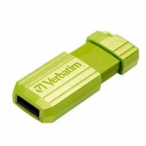 Memorie USB VERBATIM PINSTRIPE 64GB USB2.0 GREEN 49964