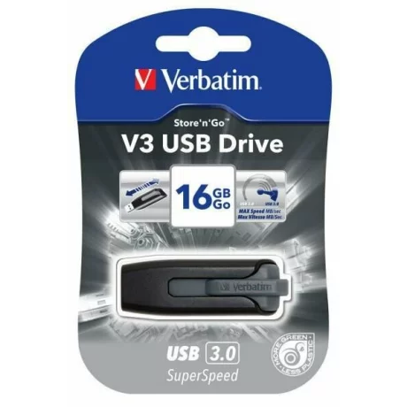 Memorie USB VERBATIM STORE N GO V3 16GB USB 3.0 BLACK 49172