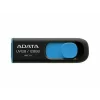 Memorie USB ADATA AUV128-128G-RBE Unitate flash Adata UV128 128GB USB3, fara capac, retractabil, negru si albastru