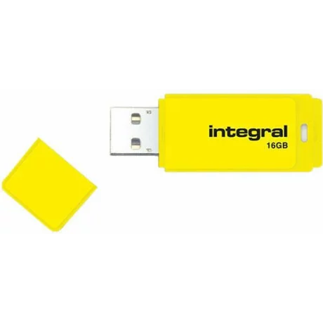INTEGRAL INFD16GBNEONYL Integral USB Flash Drive NEON 16GB USB 2.0 - Yellow