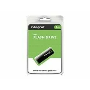 Memorie USB INTEGRAL INFD8GBBLK Integral USB 8GB Black, USB 2.0 with removable cap