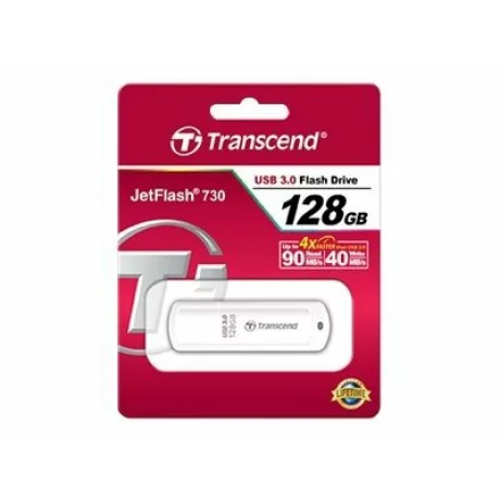 Memorie USB TRANSCEND TS128GJF730 Transcend 128GB Jetflash 730 USB 3.0, white