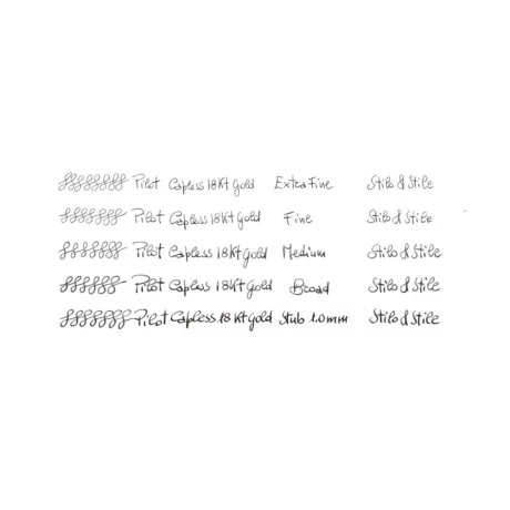 Stilou Pilot Capless Rhodium Verde , Vf Mediu Aur Alb PFC-1500RRMG