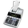 Calculator de birou CANON, MP-1411LTSC, ecran 14 digiti, Ribon, functie business, tax si conversie moneda, gri, 2497B001AA