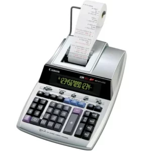 Calculator de birou CANON, MP-1411LTSC, ecran 14 digiti, Ribon, functie business, tax si conversie moneda, gri, 2497B001AA