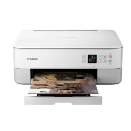 Multifunctional Inkjet Color Canon Pixma TS5351a White, A4, Functii: Impr.|Scan.|Cop., Viteza de Printare Monocrom: 13ipm, Viteza de printare color: 6.8ipm, Conectivitate:USB|WiFi, Duplex:Nu, ADF:Nu 3773C126AA