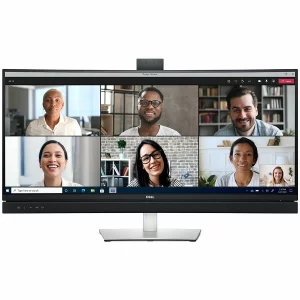 Monitor LED DELL Curved, Video Conferencing C3422WE, 34.14&quot;, WQHD 3440x1440, 21:9, IPS, 1000:1, 178/178, 5ms, 300cd/m2, DP, HDMI, RJ-45, USB-C, Built-in speakers and webcam, &quot;C3422WE-05&quot; (include TV 6.00lei)