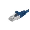 Patchcord SFTP RJ45-RJ45 Cat.6A, 0.25m, albastru, &quot;SFTP-6A-0.25-BL&quot;