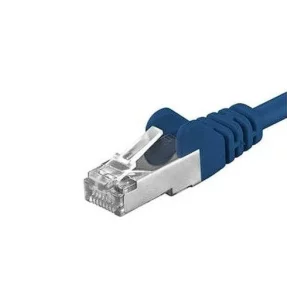 Patchcord SFTP RJ45-RJ45 Cat.6A, 0.25m, albastru, &quot;SFTP-6A-0.25-BL&quot;