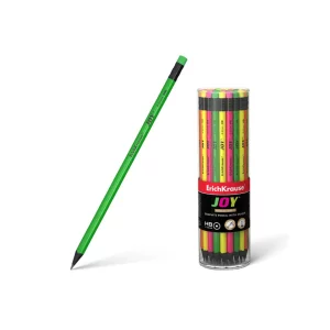 Creion rotund cu gumă JOY HB, Erich Krause