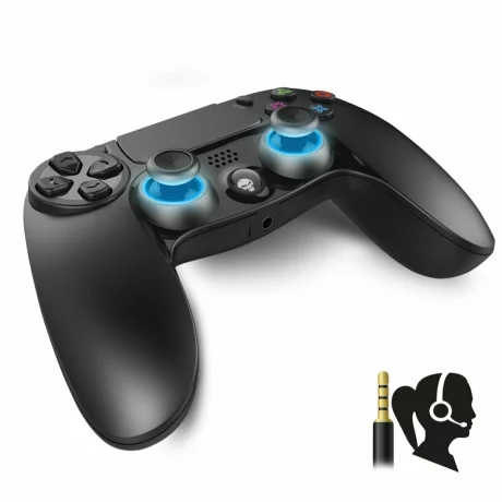 Controller Gaming Bluetooth Spirit of Gamer PGP pentru PS4 cu 16 Butoane Negru