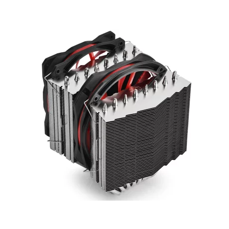 COOLER DeepCool CPU universal, soc. LGA20xx/1366/115x/775 &amp; FMx/AMx, Al+Cu, 8x heatpipe, 2x fans 140x26mm &amp; 120x26mm, 220W &quot;ASSASSIN II&quot;