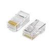 MUFA RJ-45 Ugreen, NW110  pt. cablu UTP, Cat5/Cat5e, RJ-45 (T), plastic, 50 buc, 20331